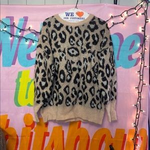 NWT ZARA cheetah print sweater